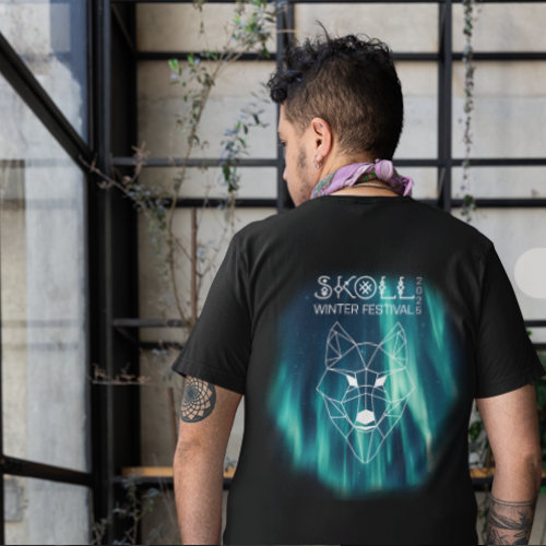 Tee-shirt noir manches courtes SKOLL 2025