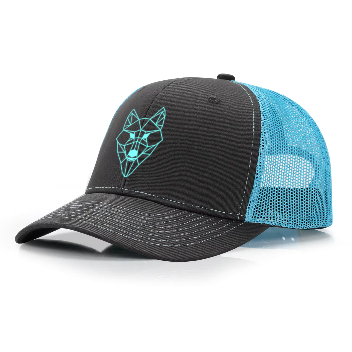 Casquette style TRUCKER Dark Grey / Ice Blue